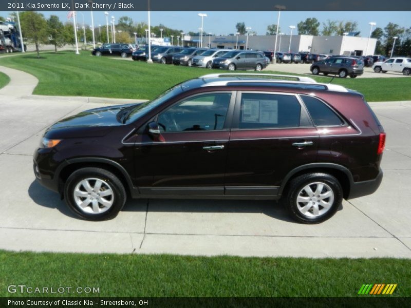 Dark Cherry / Black 2011 Kia Sorento LX