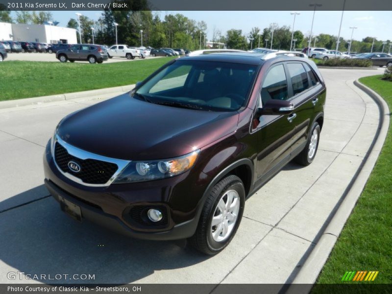 Dark Cherry / Black 2011 Kia Sorento LX