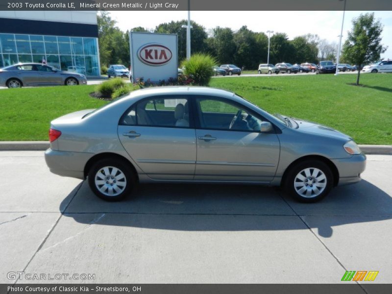 Mineral Green Metallic / Light Gray 2003 Toyota Corolla LE