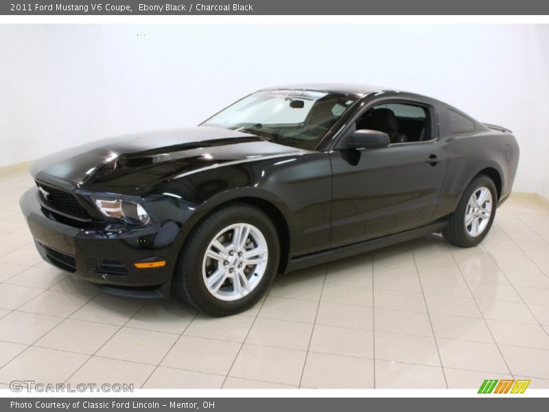 Ebony Black / Charcoal Black 2011 Ford Mustang V6 Coupe