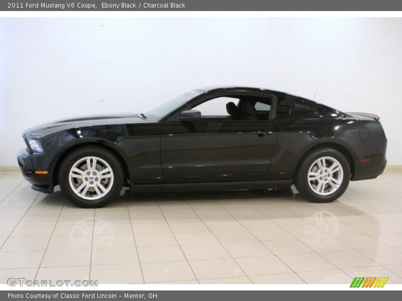 Ebony Black / Charcoal Black 2011 Ford Mustang V6 Coupe