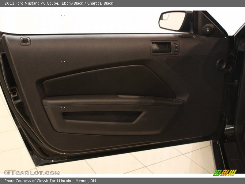 Ebony Black / Charcoal Black 2011 Ford Mustang V6 Coupe