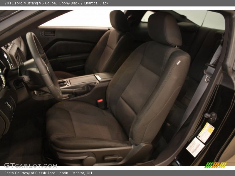 Ebony Black / Charcoal Black 2011 Ford Mustang V6 Coupe