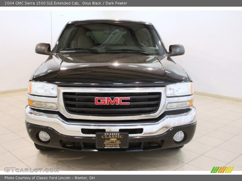 Onyx Black / Dark Pewter 2004 GMC Sierra 1500 SLE Extended Cab