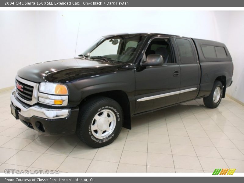 Onyx Black / Dark Pewter 2004 GMC Sierra 1500 SLE Extended Cab