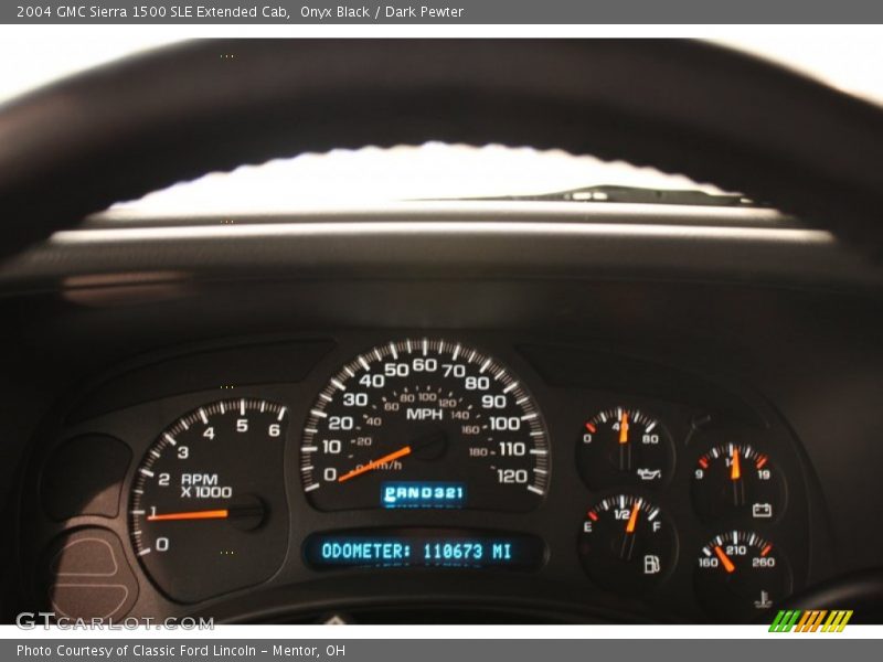 Onyx Black / Dark Pewter 2004 GMC Sierra 1500 SLE Extended Cab