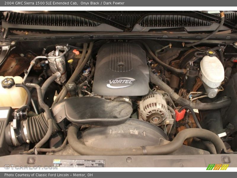 Onyx Black / Dark Pewter 2004 GMC Sierra 1500 SLE Extended Cab