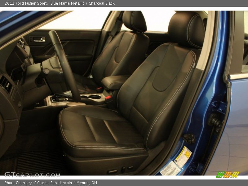 Blue Flame Metallic / Charcoal Black 2012 Ford Fusion Sport