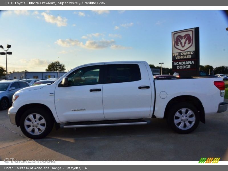 Super White / Graphite Gray 2010 Toyota Tundra CrewMax