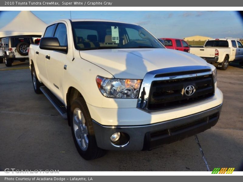 Super White / Graphite Gray 2010 Toyota Tundra CrewMax