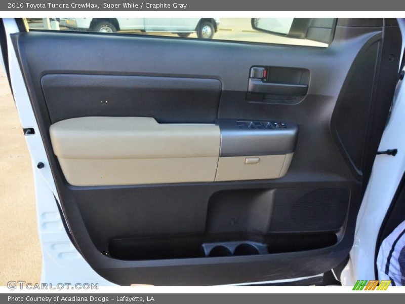 Super White / Graphite Gray 2010 Toyota Tundra CrewMax