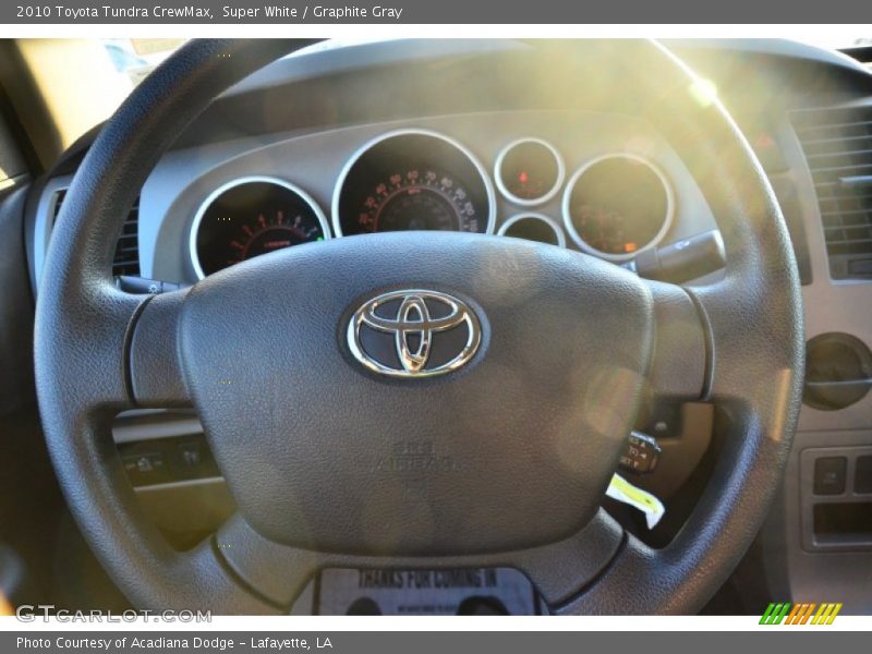 Super White / Graphite Gray 2010 Toyota Tundra CrewMax