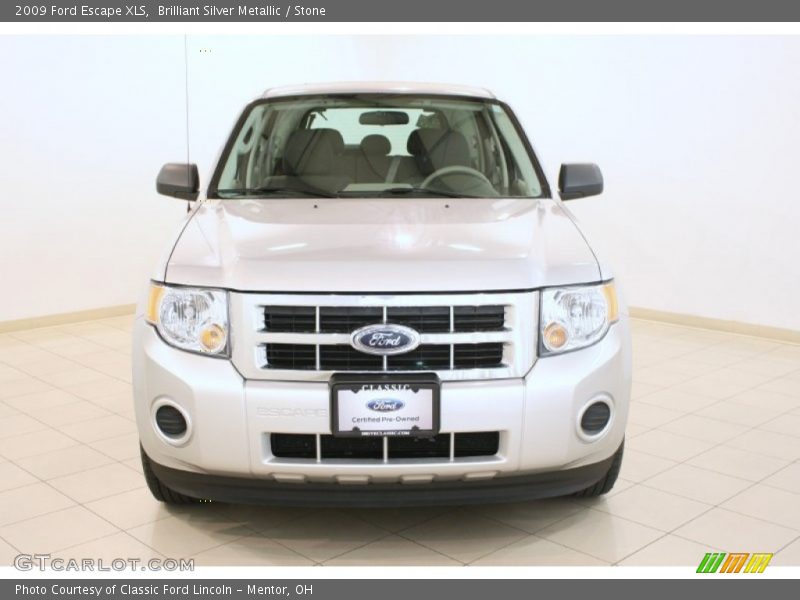 Brilliant Silver Metallic / Stone 2009 Ford Escape XLS