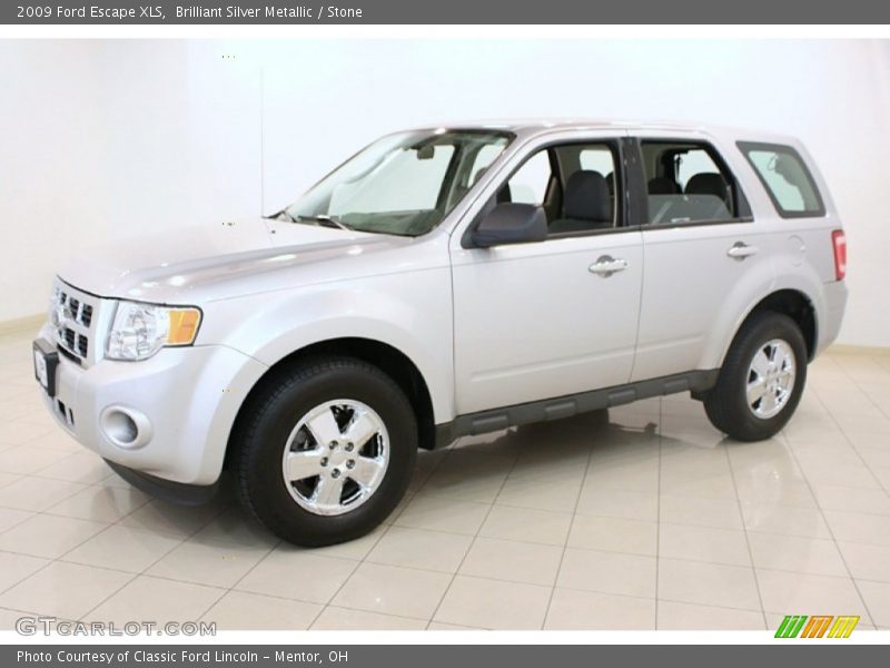 Brilliant Silver Metallic / Stone 2009 Ford Escape XLS