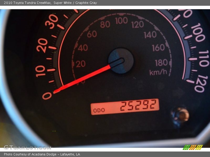 Super White / Graphite Gray 2010 Toyota Tundra CrewMax