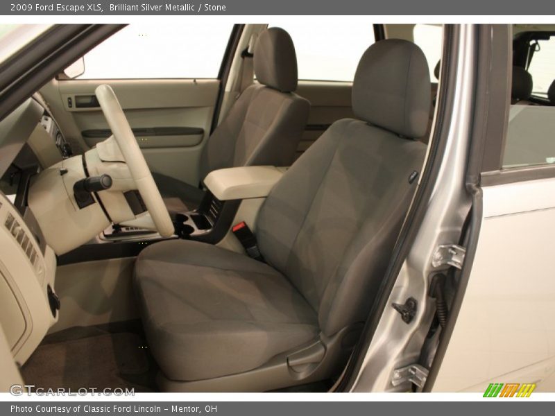 Brilliant Silver Metallic / Stone 2009 Ford Escape XLS