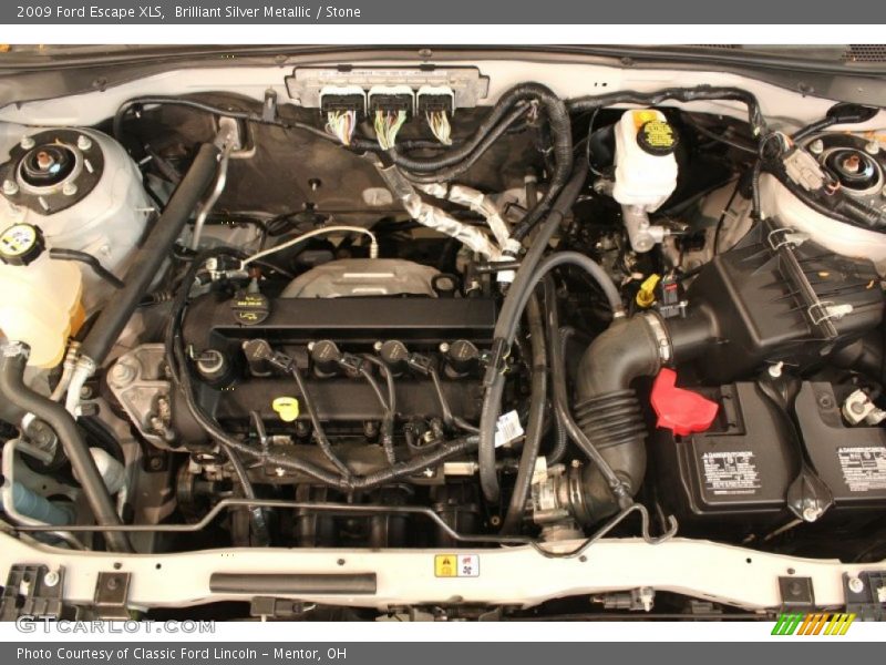 Brilliant Silver Metallic / Stone 2009 Ford Escape XLS