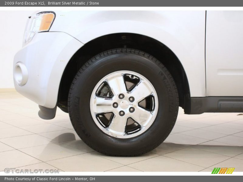 Brilliant Silver Metallic / Stone 2009 Ford Escape XLS