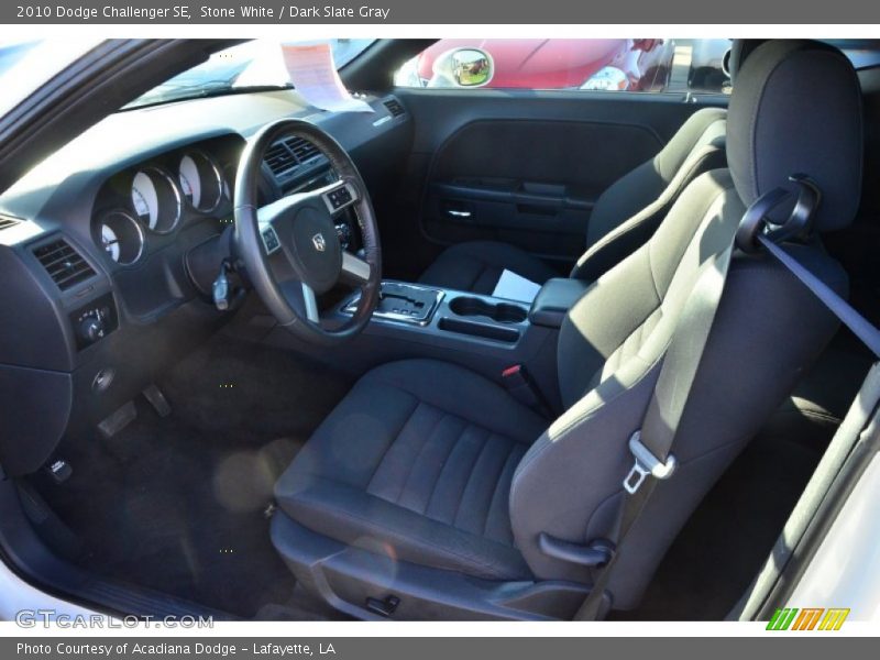Stone White / Dark Slate Gray 2010 Dodge Challenger SE