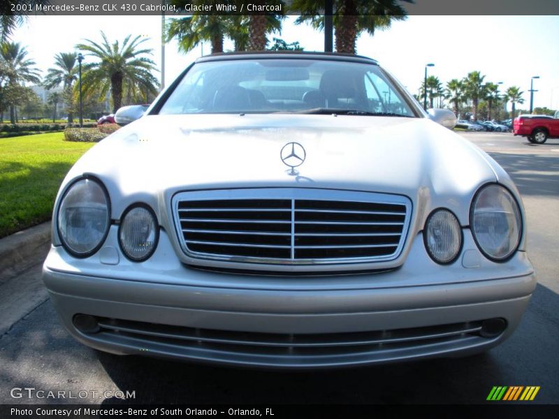 Glacier White / Charcoal 2001 Mercedes-Benz CLK 430 Cabriolet