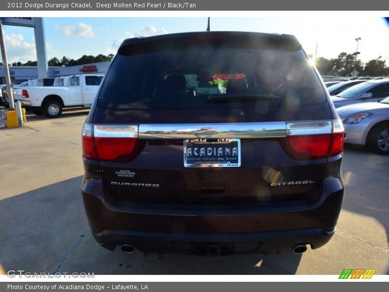 Deep Molten Red Pearl / Black/Tan 2012 Dodge Durango Citadel