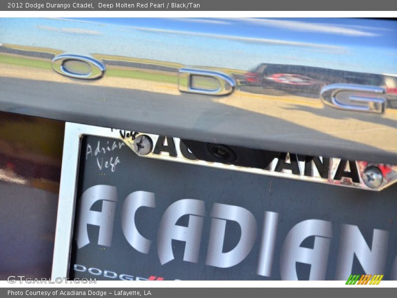 Deep Molten Red Pearl / Black/Tan 2012 Dodge Durango Citadel
