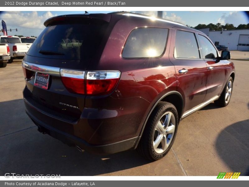 Deep Molten Red Pearl / Black/Tan 2012 Dodge Durango Citadel