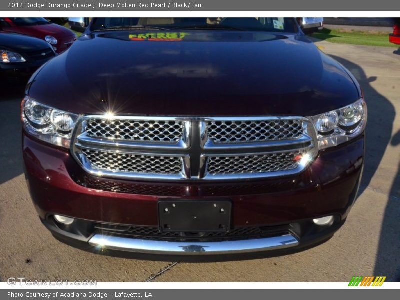 Deep Molten Red Pearl / Black/Tan 2012 Dodge Durango Citadel