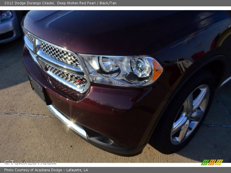 Deep Molten Red Pearl / Black/Tan 2012 Dodge Durango Citadel