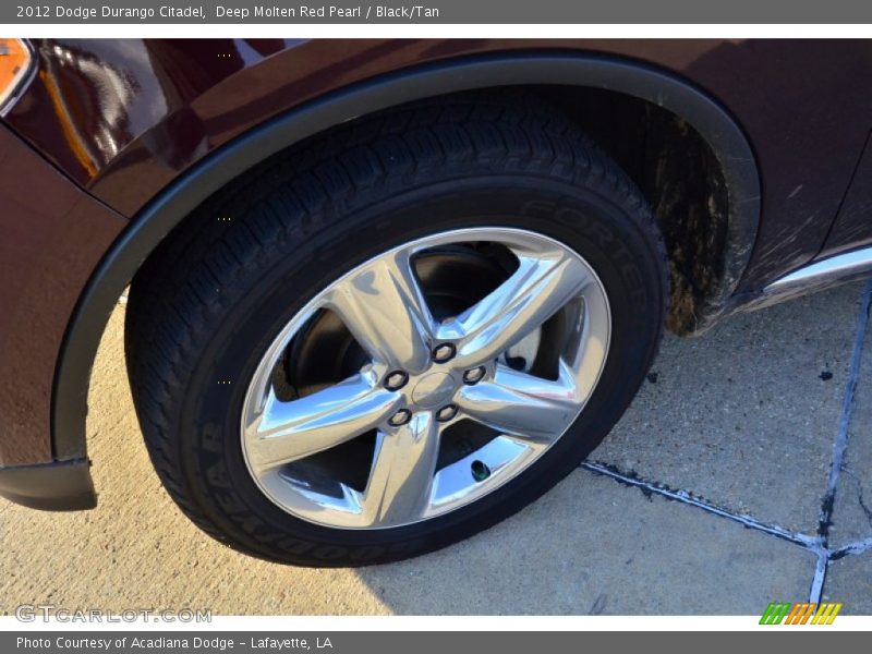 Deep Molten Red Pearl / Black/Tan 2012 Dodge Durango Citadel