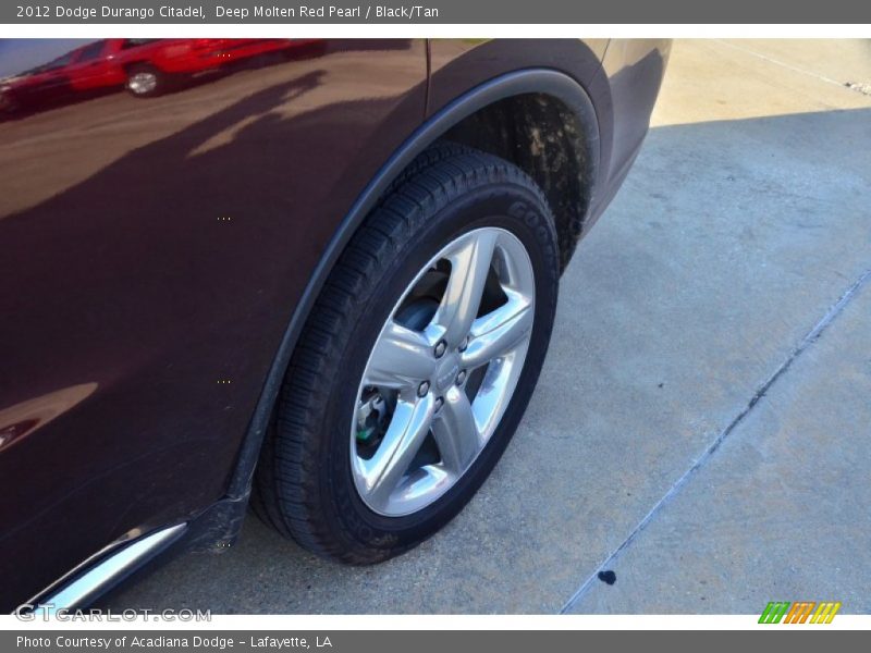 Deep Molten Red Pearl / Black/Tan 2012 Dodge Durango Citadel