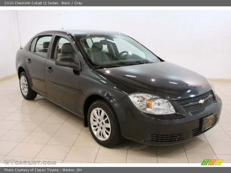 Black / Gray 2010 Chevrolet Cobalt LS Sedan