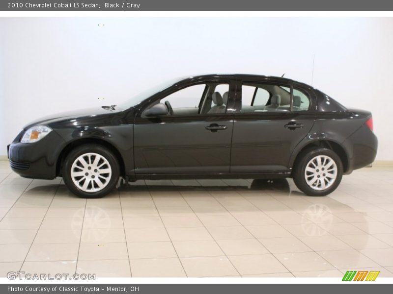 Black / Gray 2010 Chevrolet Cobalt LS Sedan