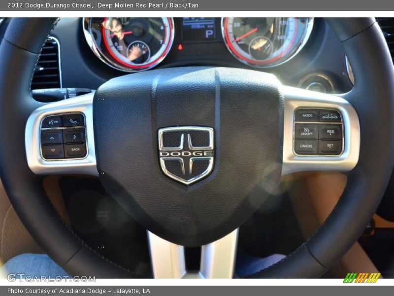 Deep Molten Red Pearl / Black/Tan 2012 Dodge Durango Citadel
