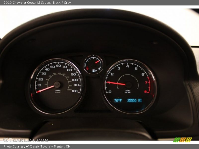 Black / Gray 2010 Chevrolet Cobalt LS Sedan
