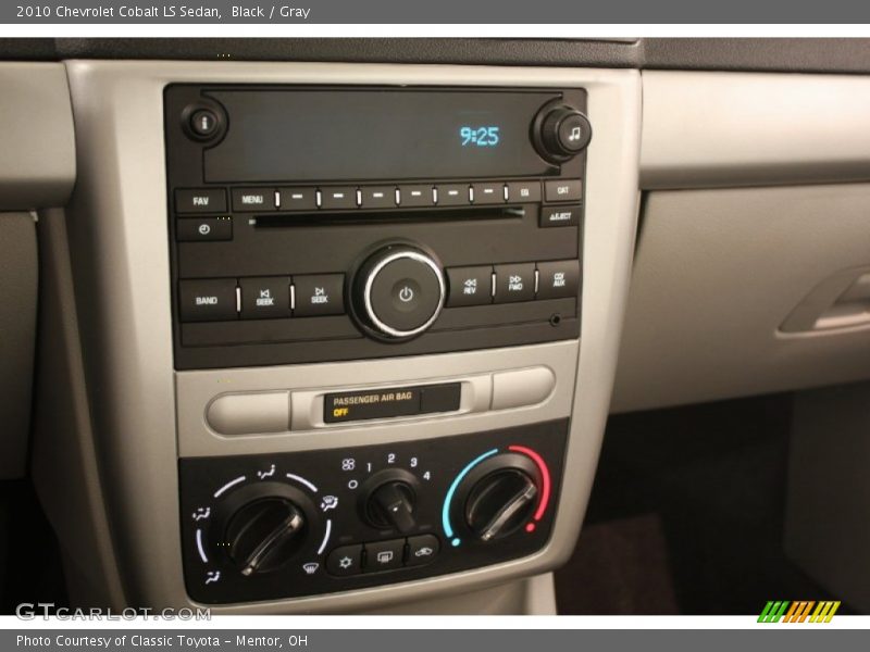 Black / Gray 2010 Chevrolet Cobalt LS Sedan