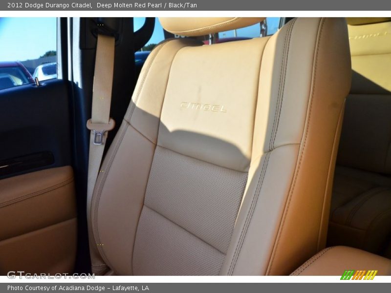 Deep Molten Red Pearl / Black/Tan 2012 Dodge Durango Citadel