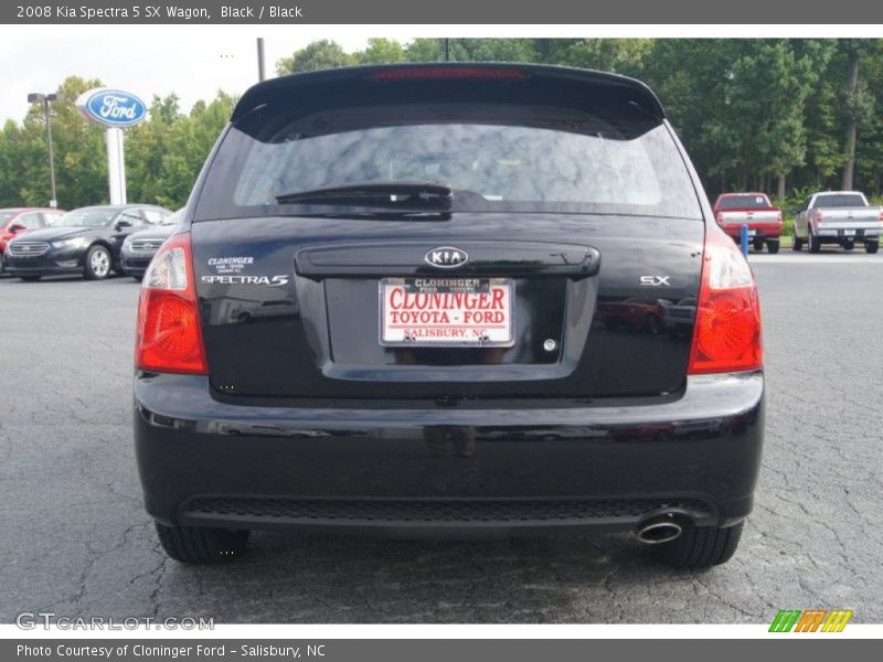 Black / Black 2008 Kia Spectra 5 SX Wagon