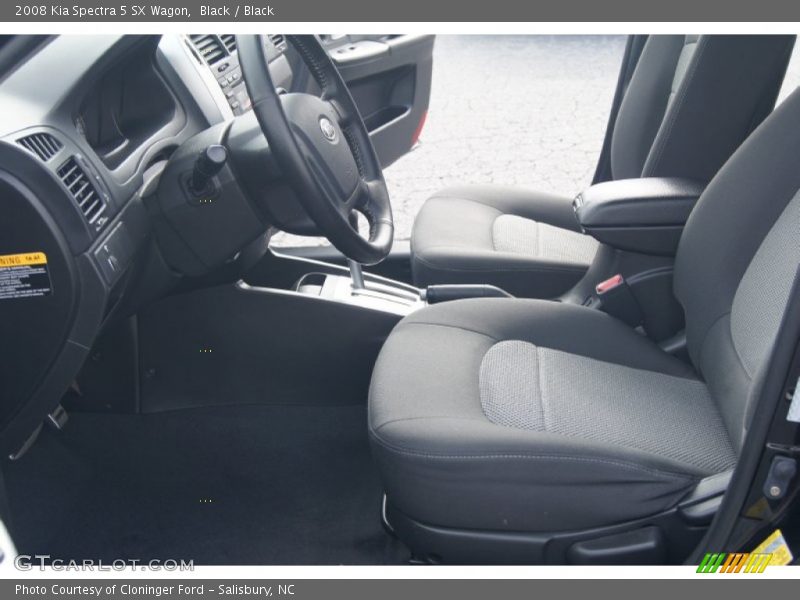 Black / Black 2008 Kia Spectra 5 SX Wagon