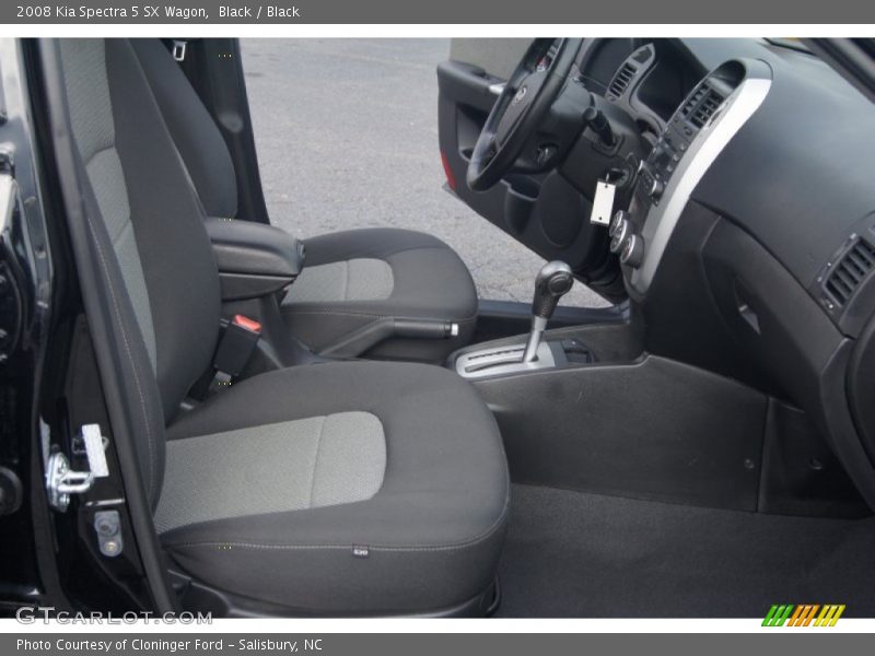 Black / Black 2008 Kia Spectra 5 SX Wagon