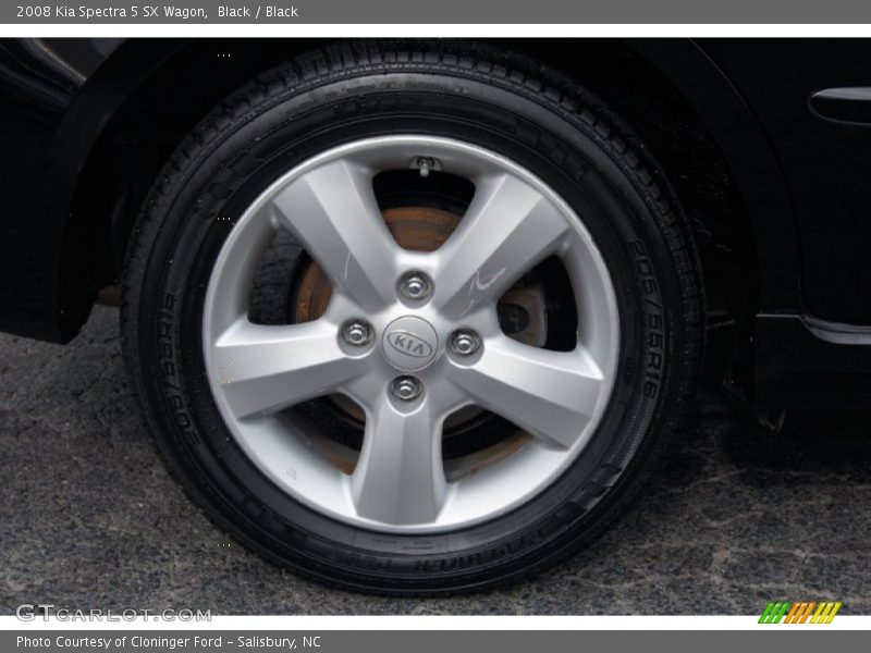Black / Black 2008 Kia Spectra 5 SX Wagon