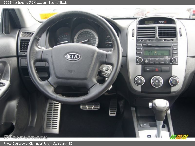 Black / Black 2008 Kia Spectra 5 SX Wagon
