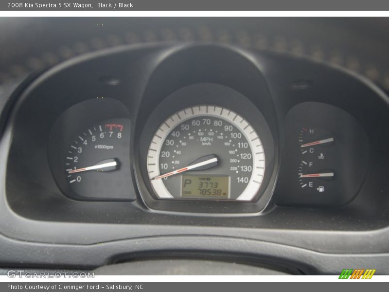 Black / Black 2008 Kia Spectra 5 SX Wagon