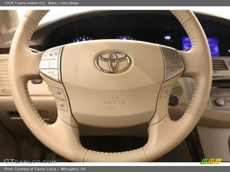 Black / Ivory Beige 2008 Toyota Avalon XLS