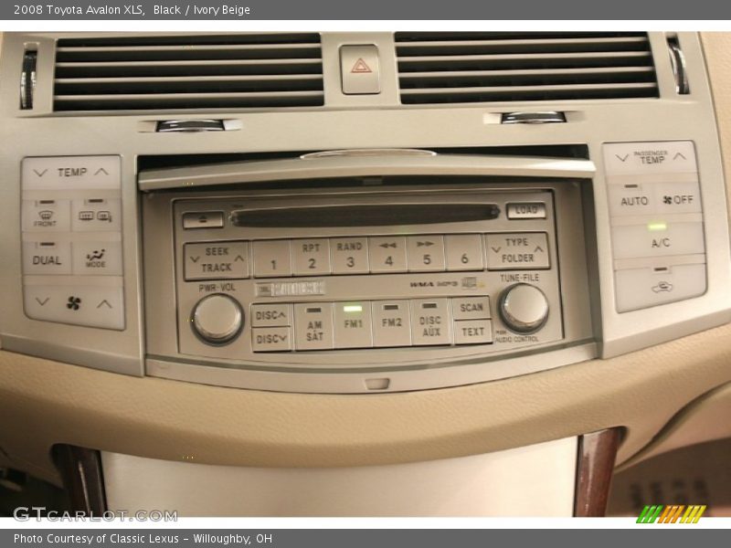Black / Ivory Beige 2008 Toyota Avalon XLS