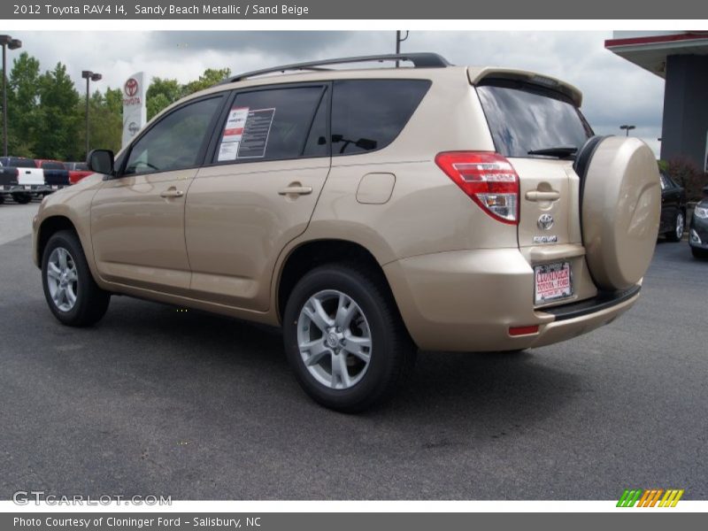 Sandy Beach Metallic / Sand Beige 2012 Toyota RAV4 I4