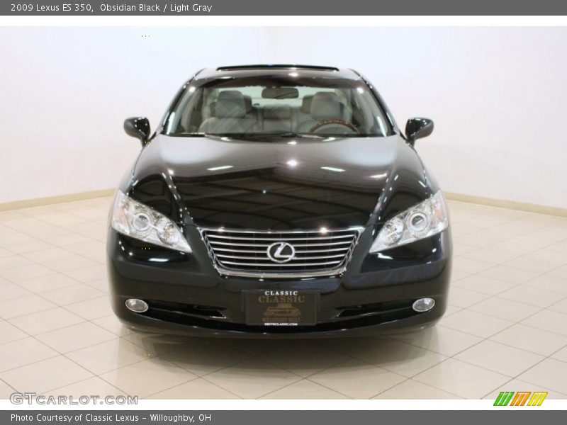 Obsidian Black / Light Gray 2009 Lexus ES 350