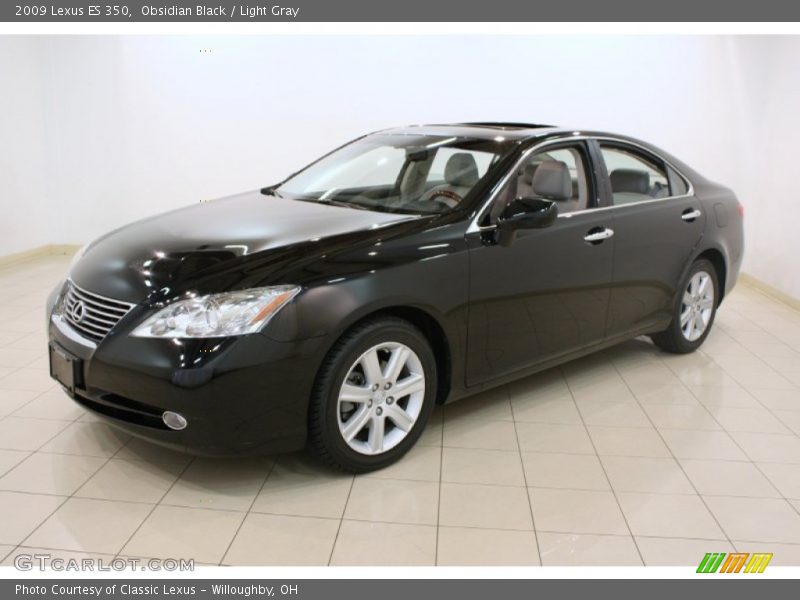 Obsidian Black / Light Gray 2009 Lexus ES 350