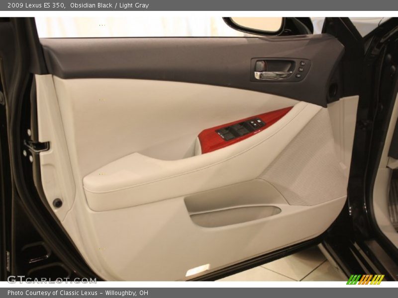 Obsidian Black / Light Gray 2009 Lexus ES 350