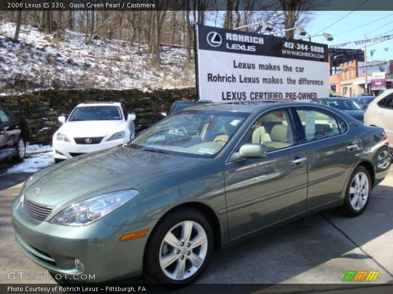 Oasis Green Pearl / Cashmere 2006 Lexus ES 330